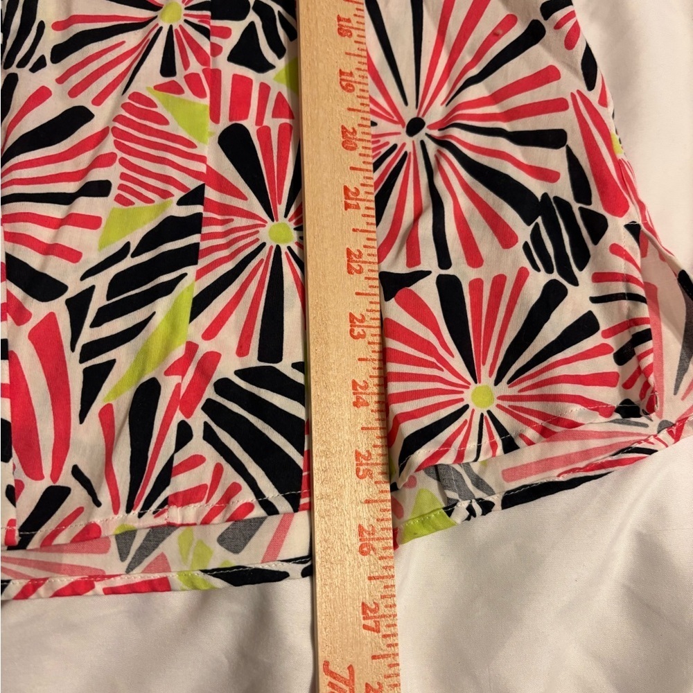 Foxcroft Pink and Black Geometric Button Down Shirt - Picture 5 of 8